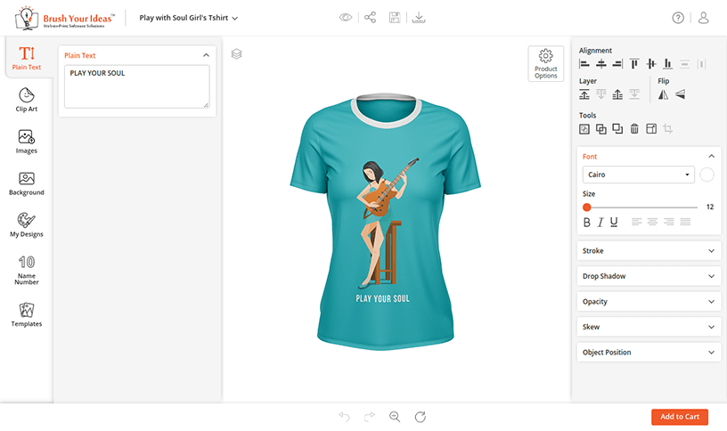 t-shirt design tool feature