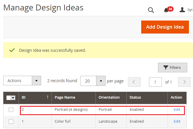 Design Ideas saved